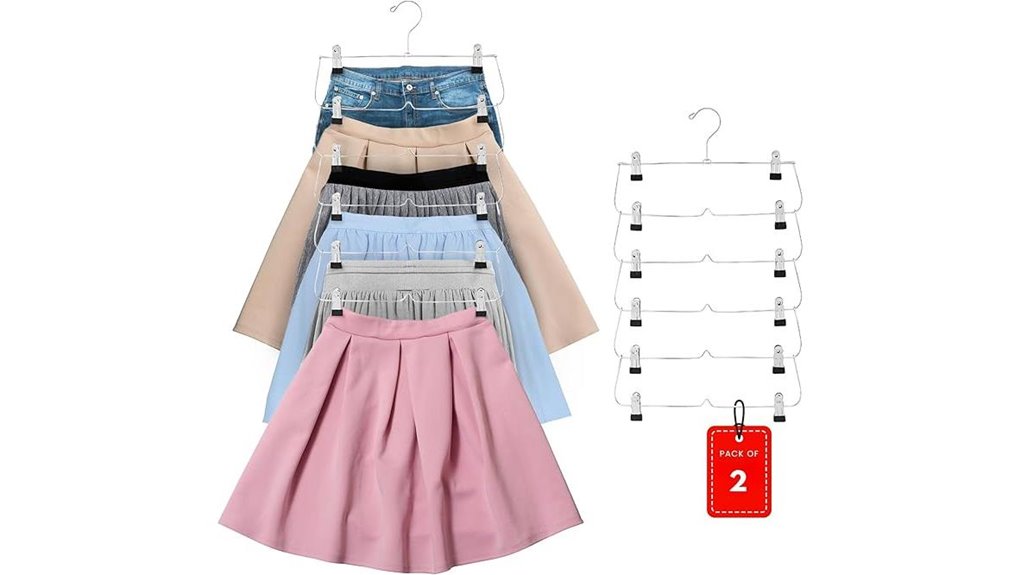 twin pack 6 tier clip hangers