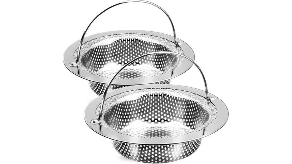 Best Sink Strainer Baskets That Clean Without the Fuss 6 two 4 5in stainless strainers