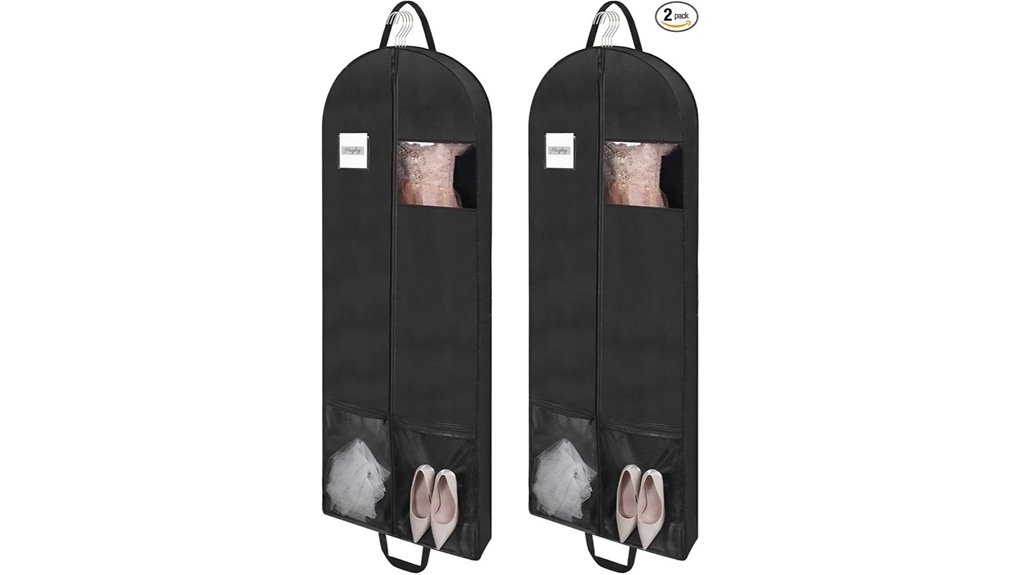 Best Dress Bags That Won't Crease on Your Wedding Trip 8 two 65 inch garment bags