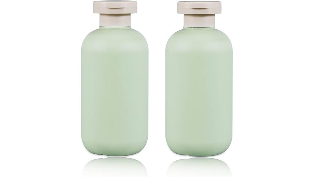 Refillable Travel Bottles With Wide Openings Prevent Spills 11 two 6 8oz flip cap bottles
