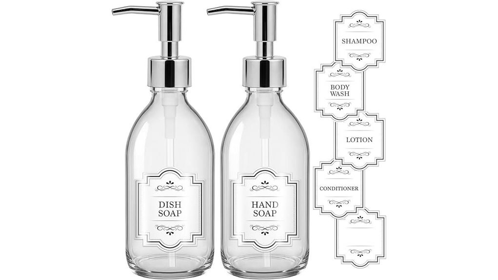 Top Clear Refillable Pump Bottles for Travel You Must Try 10 two 8oz pump bottles