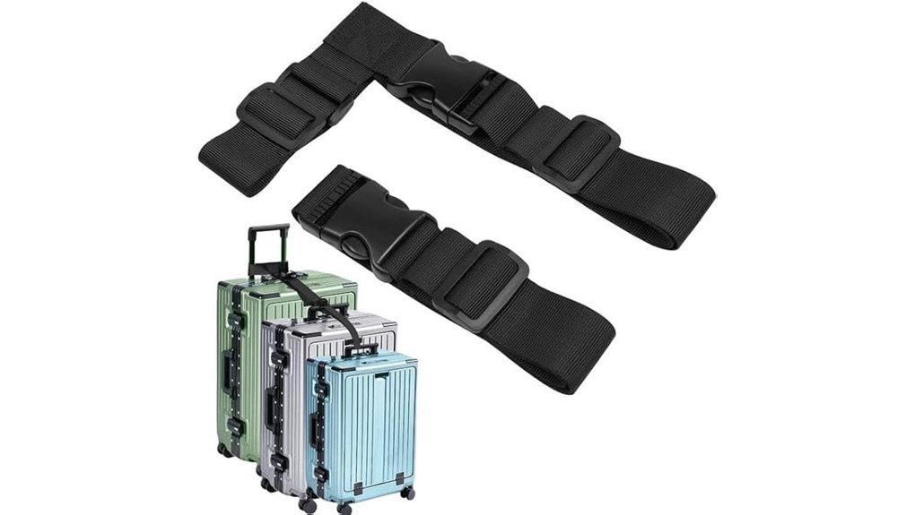 Best Compression Straps for Suitcases (After-Shopping Control) 6 two adjustable black straps