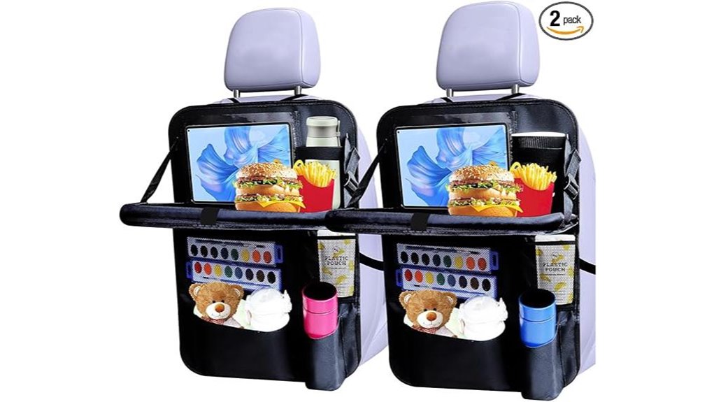 two backseat tablet organizer