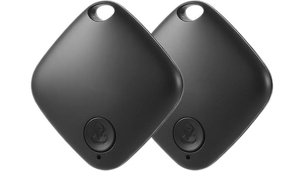 two bluetooth key trackers