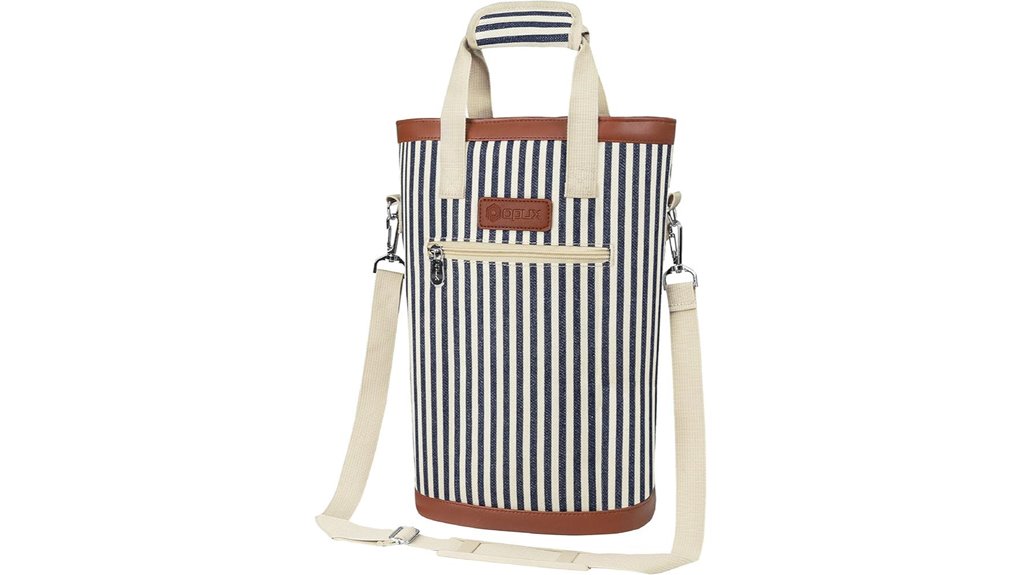 Best Insulated Wine Totes to Keep Your Picnic Sip Fresh 2 two bottle insulated wine tote