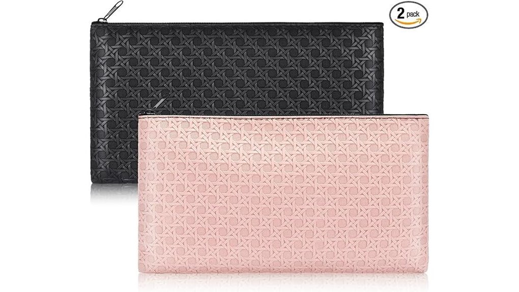 Best Zip Pouches for Travel Receipts and Tickets (Easy Sort) 10 two cash pouch pack