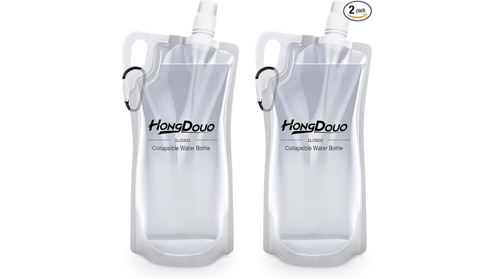 Foldable Water Bottles Airports That Pass Security Blindly 11 two collapsible 1l carabiners