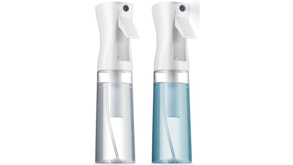 two fine mist bottles