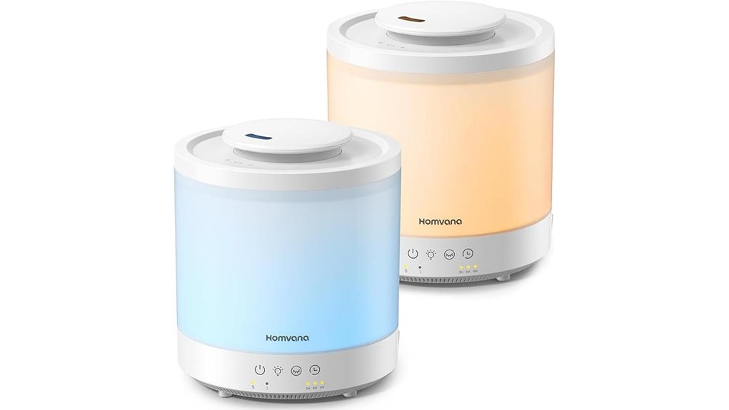 two humidifiers seven lights