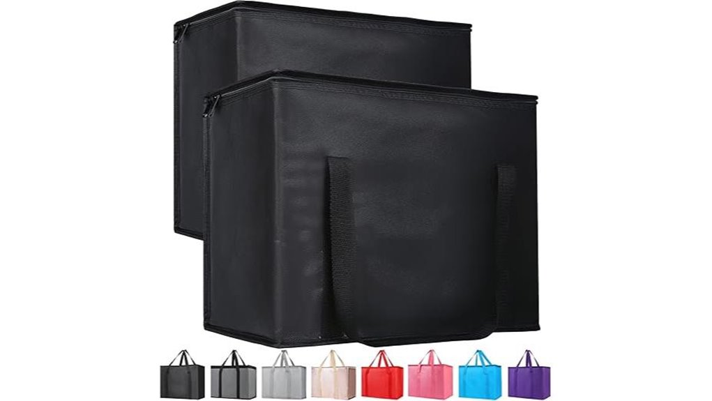 Best Insulated Grocery Tote (folding) to Keep Your Food Fresh 3 two insulated grocery totes