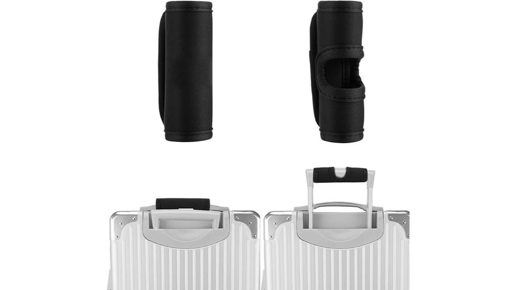 two luggage handle wraps