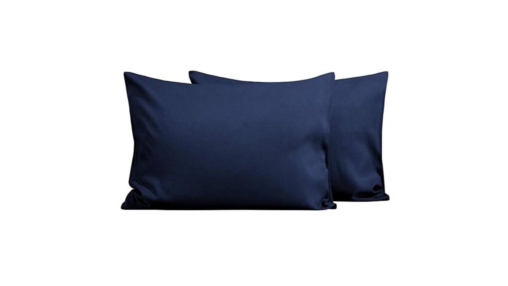 two microfiber toddler pillowcases