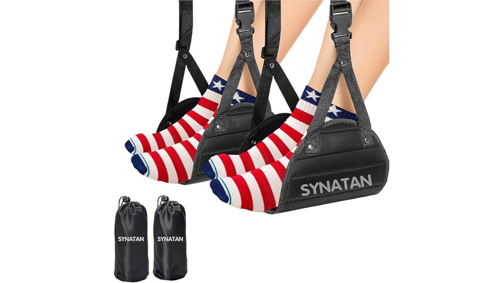 Lightweight Foot Hammocks for Airplanes: The Ultimate Comfort 2 two pack adjustable legrest