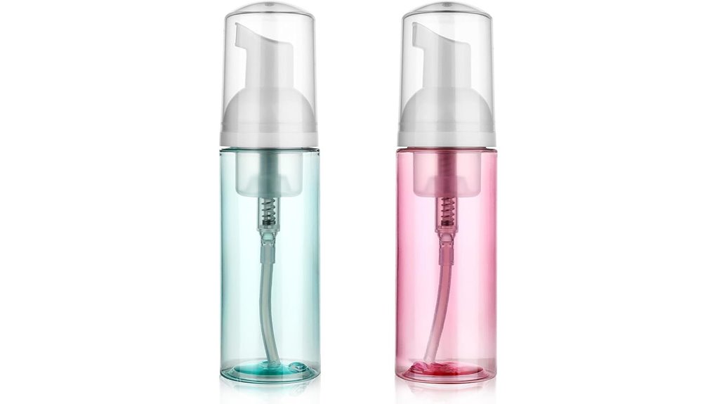 two pack clear 60ml bottles
