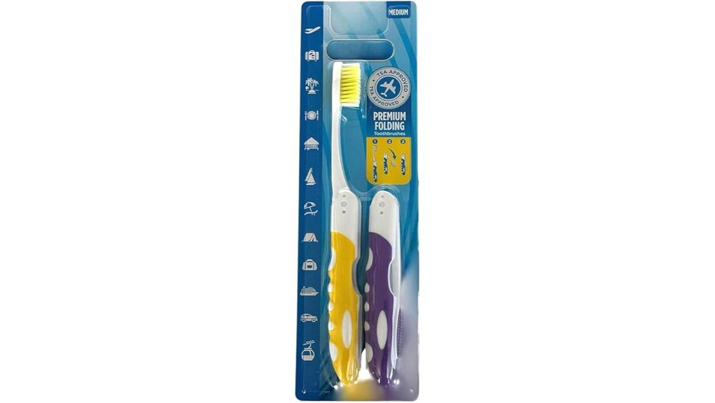 Travel Toothbrushes: Folding vs Full-Handle Showdown 5 two pack folding tsa approved toothbrushes