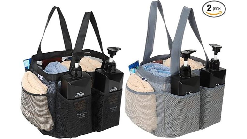 Top Toiletry Bags with Removable Sink Caddies Shared Bathrooms 12 two pack mesh shower caddy