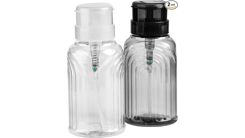 Top Lockable Pump Bottles That Prevent Accidental Presses 3 two pack nonacetone nail dispenser