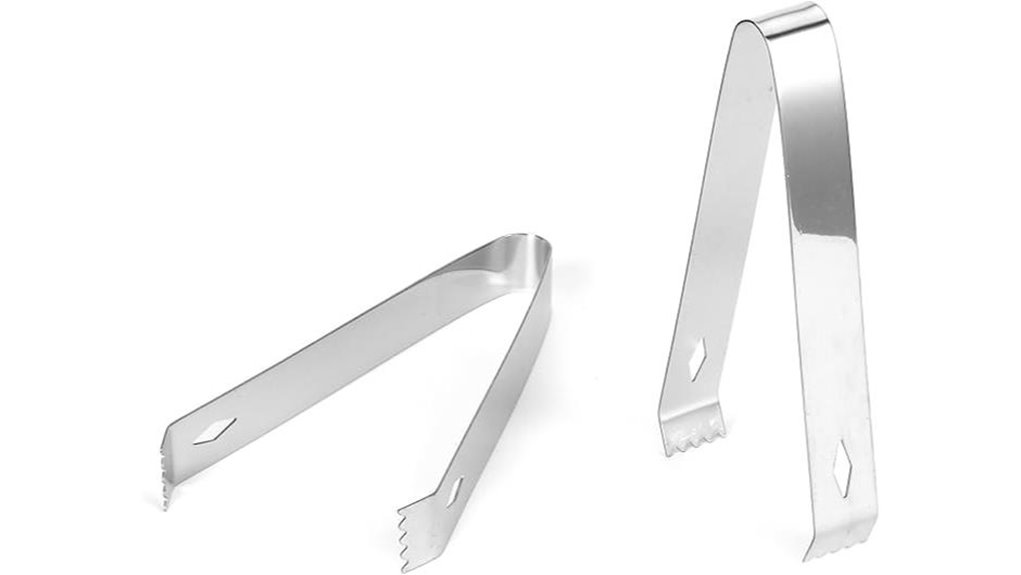 Ice bucket + tongs: The Perfect Pair for Your Home Bar 8 two pack silver ice tongs
