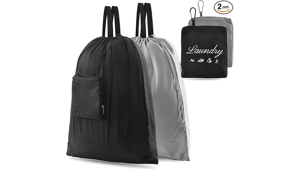 two pack travel laundry carabiner