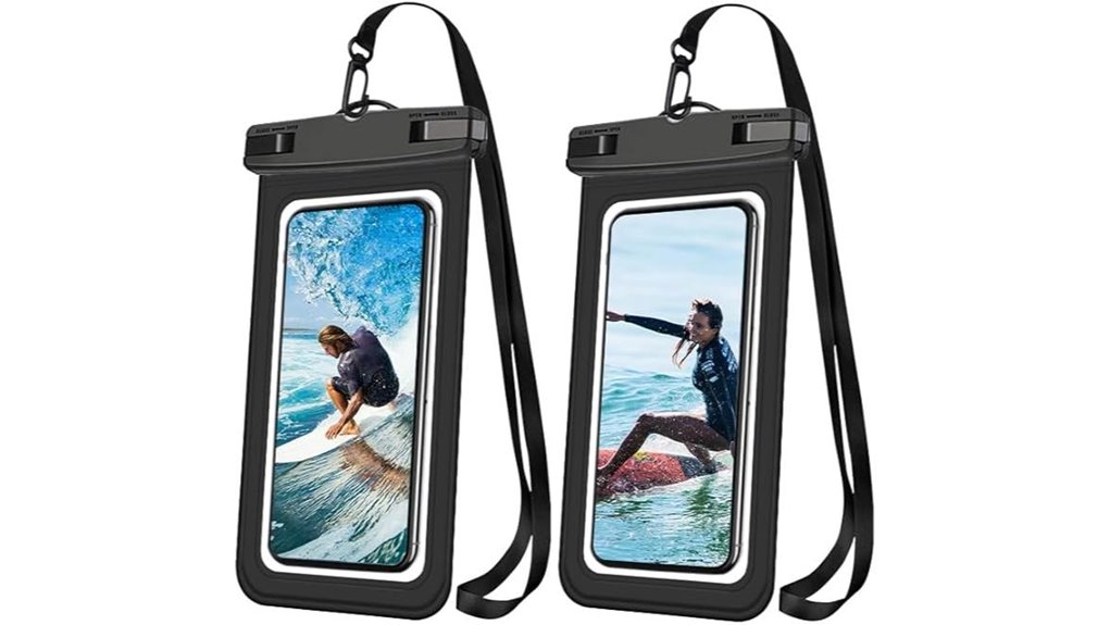 Best Waterproof Money Pouches for Boat Days 14 two pack universal waterproof pouch