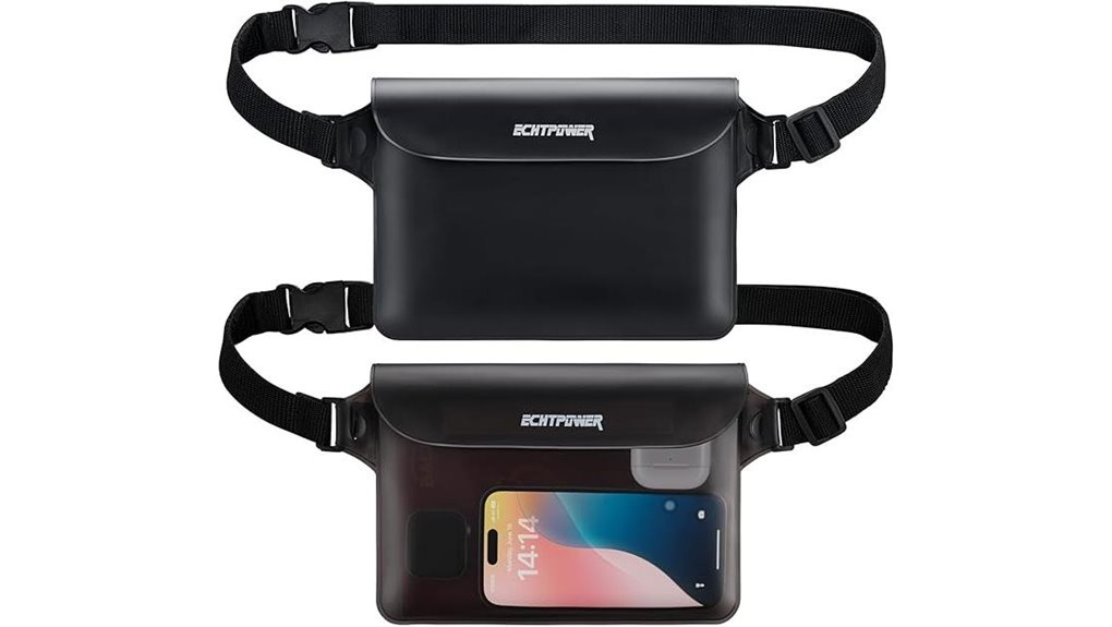 Top Waterproof Waist Packs for Swimming That Keep You Dry 14 two pack waterproof sports pouches
