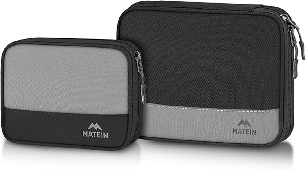 Top Cable Organizers for Travel: Elastic vs Zip Cases 13 two pack waterproof tech organizer