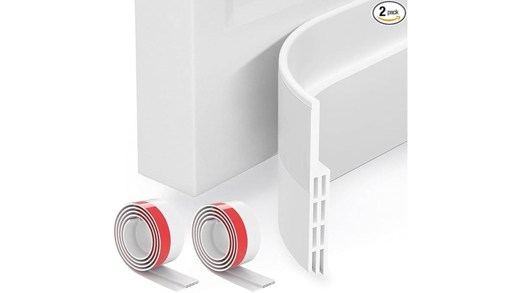 two pack white draft stopper