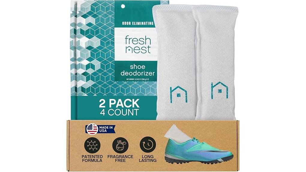 Travel Shoe Deodorizer Inserts: Freshness for Long Haul 9 two pack zeolite shoe deodorizer