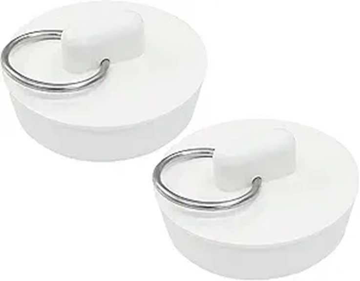two rubber universal stoppers