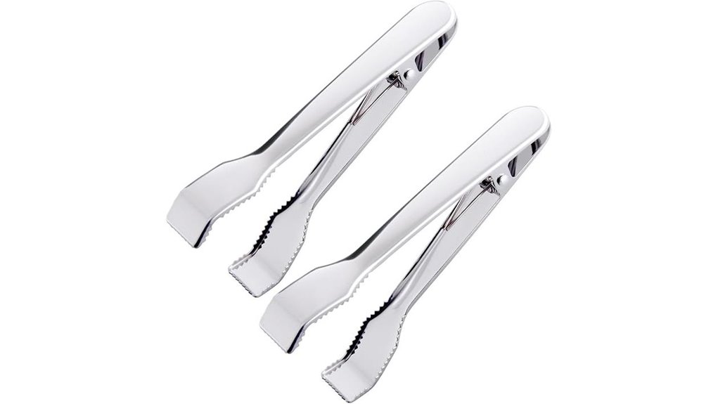 Ice bucket + tongs: The Perfect Pair for Your Home Bar 2 two stainless steel tongs