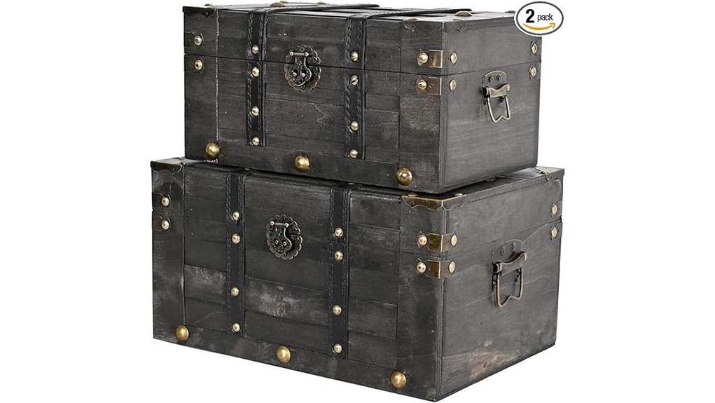 Best Trunk‑Style Suitcases with Two‑Half Design for Easy Filing 3 two wooden vintage trunks