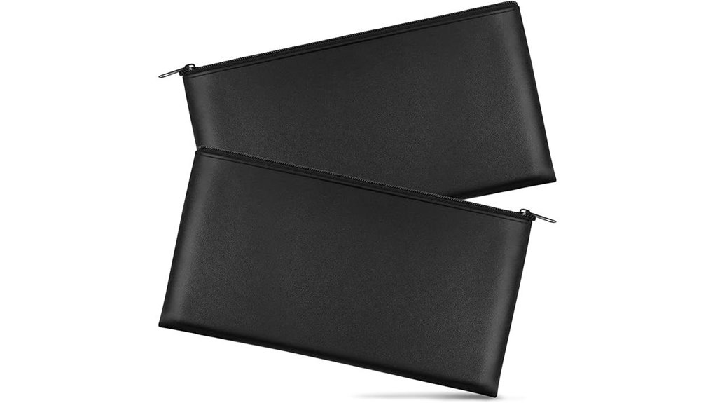 Best Zip Pouches for Travel Receipts and Tickets (Easy Sort) 8 two zippered cash pouches