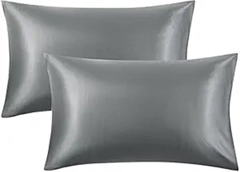 Travel Pillowcases: Silk, Satin & Cotton — Your Comfort Guide 15 two zippered satin pillowcases
