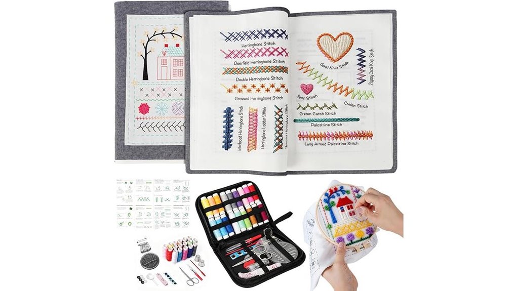 The Ultimate Embroidery Travel Kits for On-the-Go Stitching 9 udihch 86 piece embroidery kit
