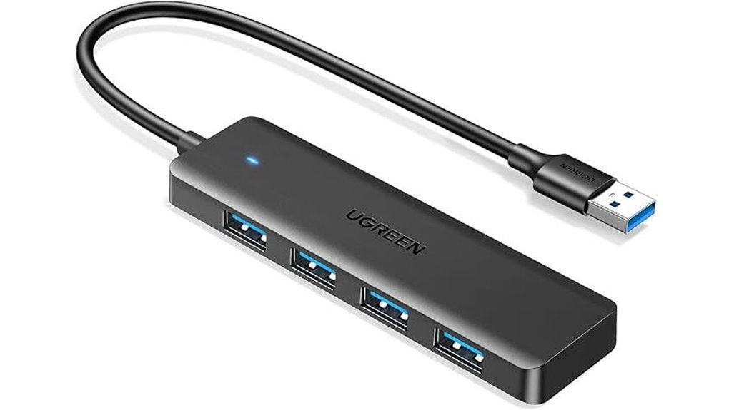 Best Universal USB Hubs For Travel Laptops 7 ugreen 4 port usb hub