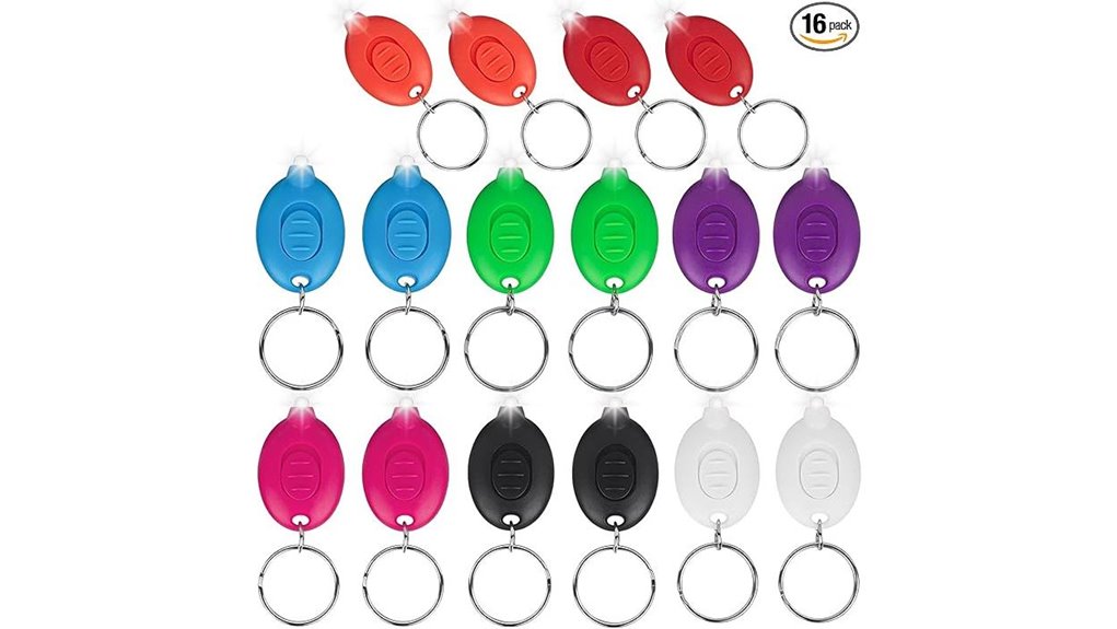 Best Keychain Flashlights Tiny but Bright for Travel 15 ultra bright 16 piece led keychain