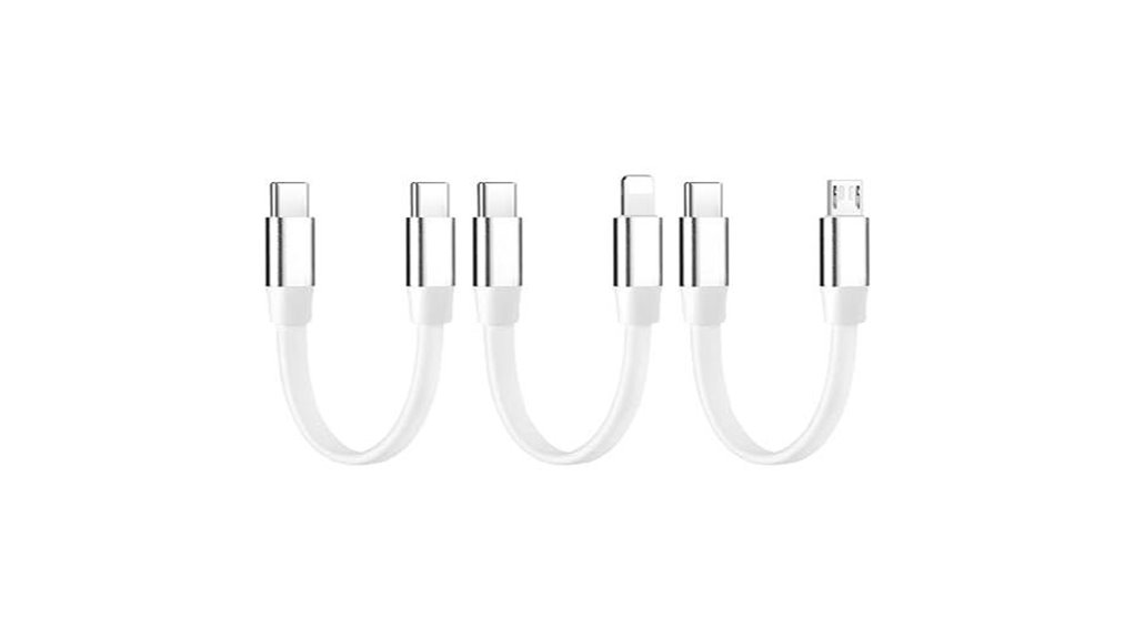 Pocket‑Friendly Short USB‑C Cables for Power Banks 12 ultra short multi connector pack