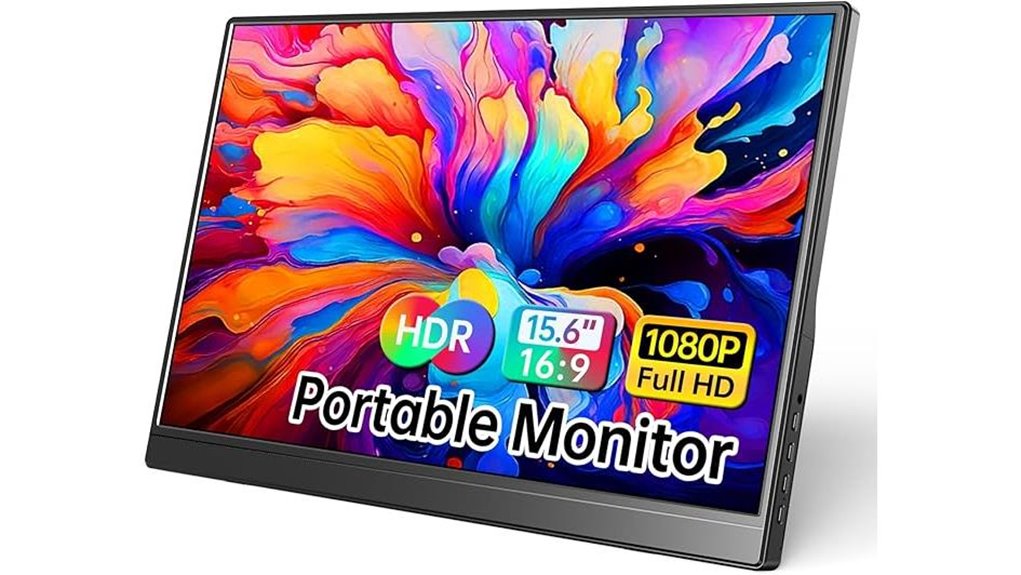 Portable Monitor (Thin, USB‑C) That Makes Your Workspace Chic 13 ultra slim 15 6 1080p monitor