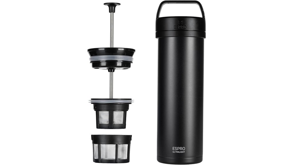Best Travel French Press Kits With No‑Glass Designs 13 ultralight 16oz matte frenchpress