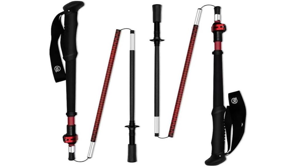 Best Hiking Poles (Carbon Fiber Folding) for Trail Lightness 6 ultralight carbon folding poles