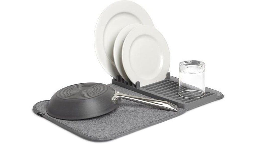 Packable Dish‑Drying Mats for Travel Kitchens Keep Spotless 4 umbra charcoal microfiber mat