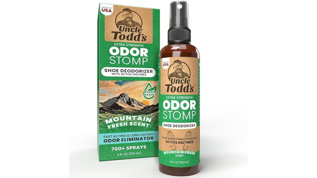 The Top Shoe Odor Solutions for Travel: Sprays vs Inserts 3 uncle todd s mountainfresh deodorizer