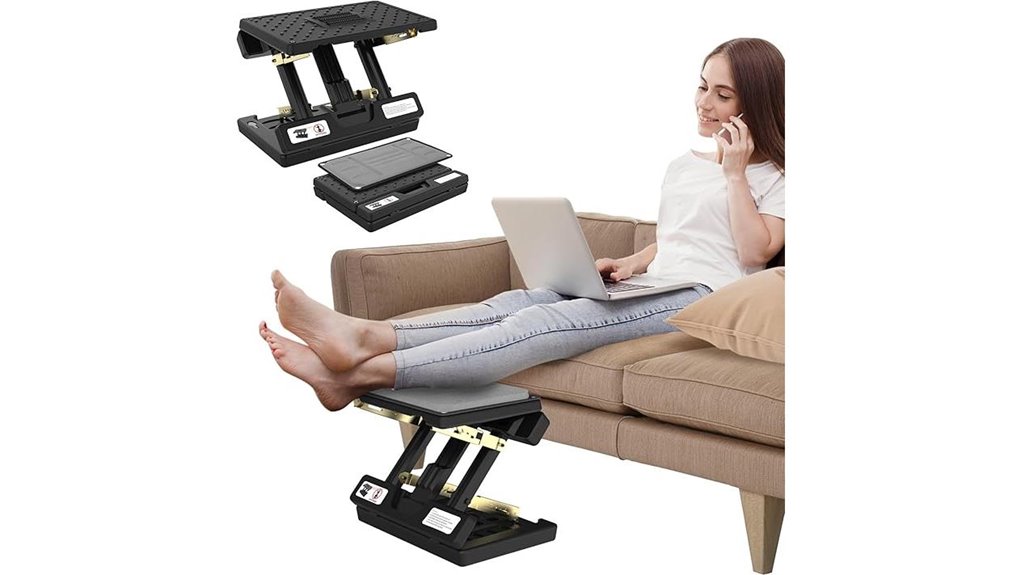 Top Under‑Desk Footrest (Folding) That's Perfect for Home Offices 4 under desk adjustable massage footrest
