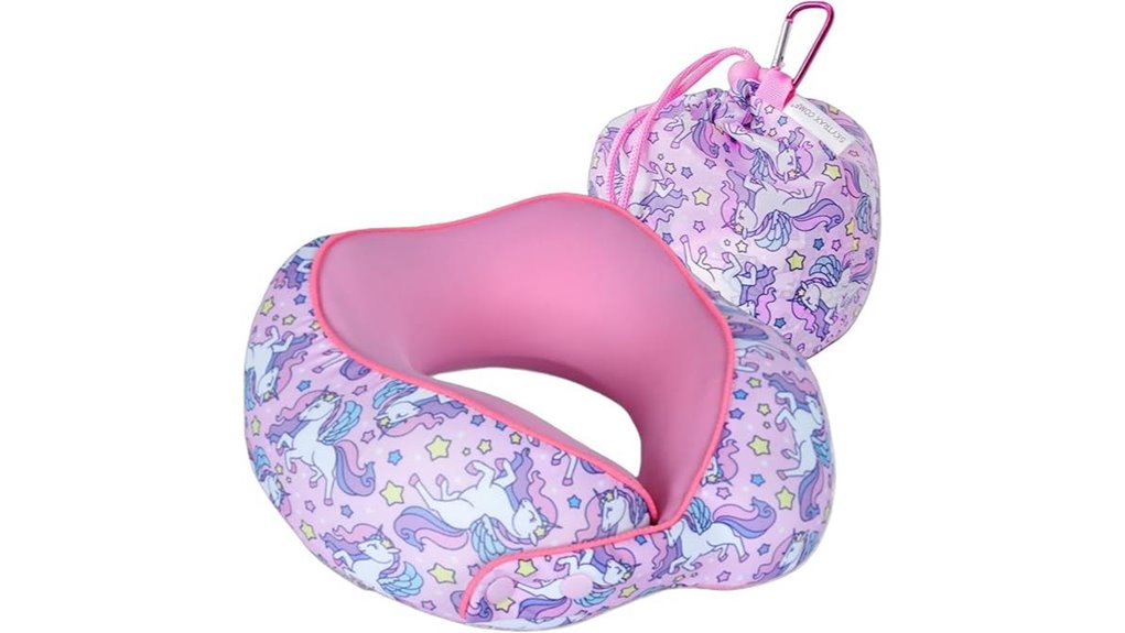 unicorn kids travel pillow