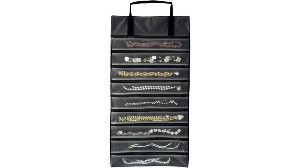 Travel Jewelry Organizers: No Tangling, No Lost Studs 14 unionplus velvet jewelry case
