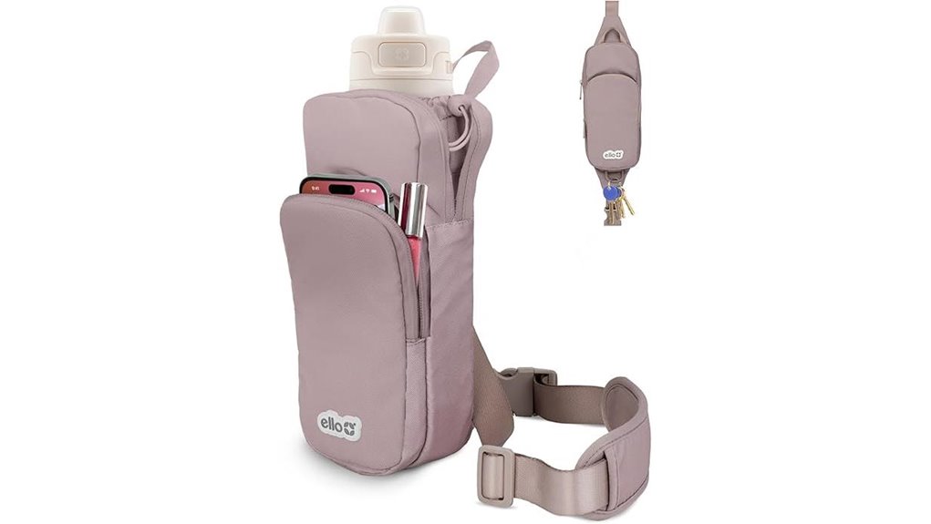 Crossbody Bags Fit a Full Size Water Bottle Handsfree Hydration 2 unisex adult crossbody sling