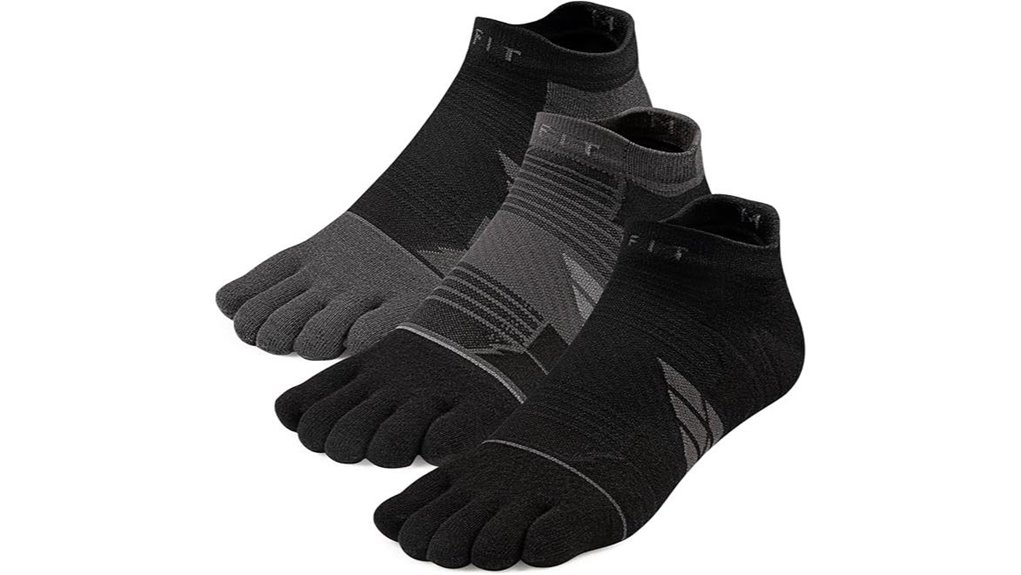 Top Toe Socks (Anti-Blister) That Keep Feet Blister-Free 10 unisex five finger running socks