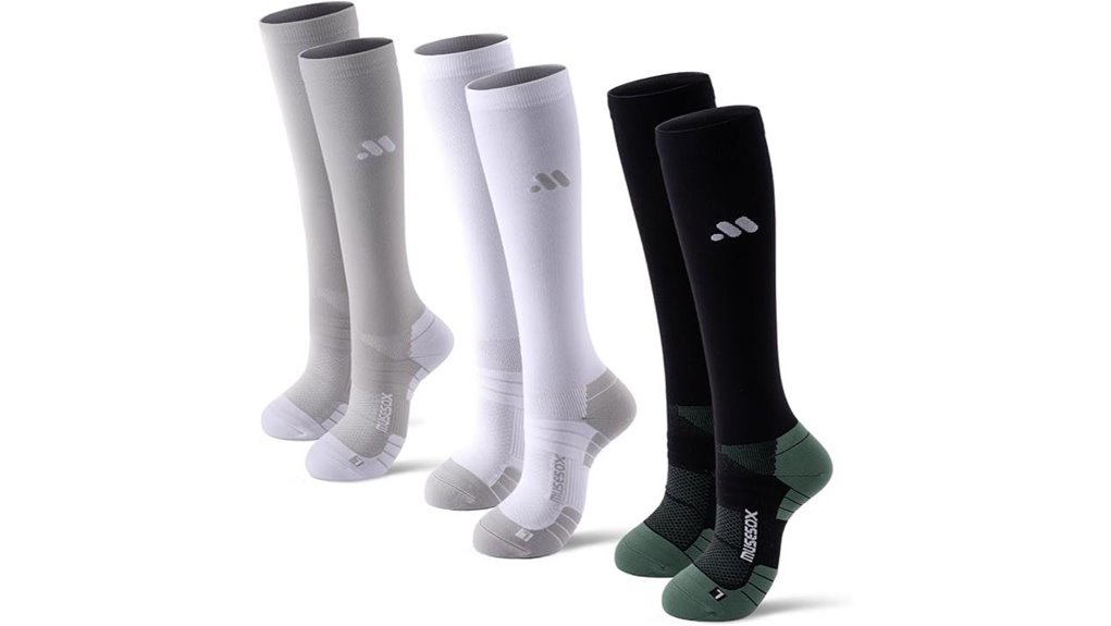 Ultimate Compression Socks for Long Flights: Graduated Comfort 8 unisex knee high 15 20mmhg