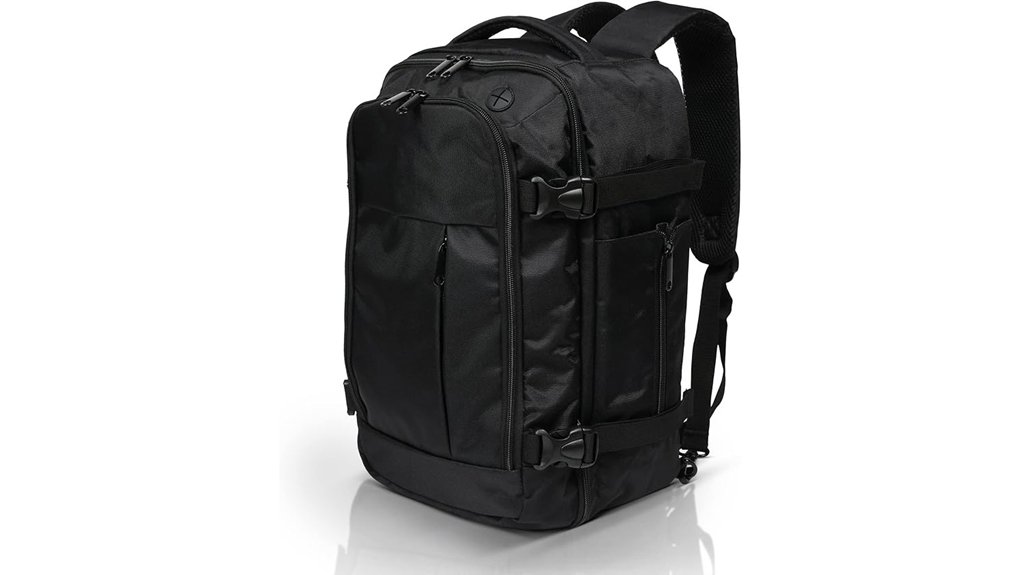 united 25l black backpack