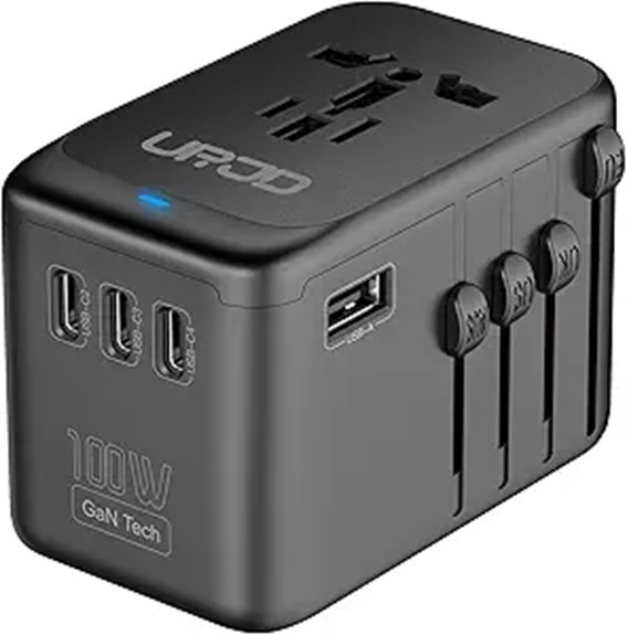 Top USB‑C GaN Chargers with EU/UK/US Plug Set (Modular) 11 universal 100w gan charger